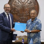 Karuwaineneik tok Mr. Jonathan Veitch, Resident Representative eo jan UNICEF Opij