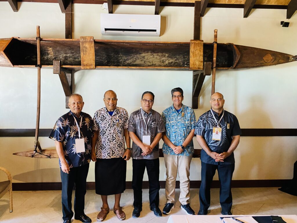 President Kabua and members of the RMI delegation then departed Nadi, Fiji to Rarotonga, Cook Islands.