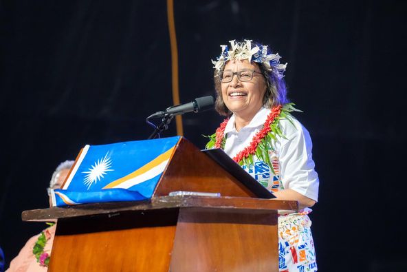 H.E. President Heine Officially Opens the 10th Micronesian Games in Majuro