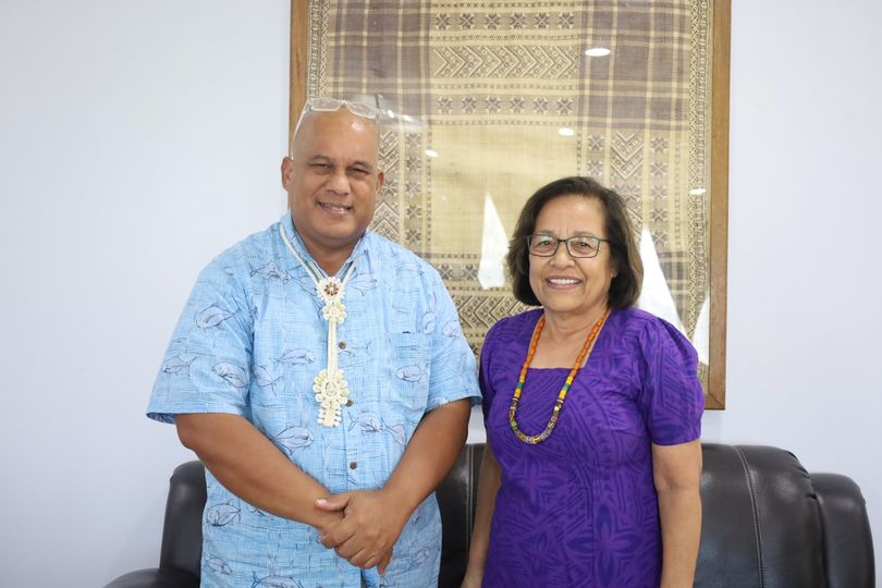 H.E. President Heine receives a Courtesy Visit from Pohnpei State Governor Stevenson A. Joseph