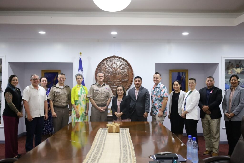 H.E. President Hilda C. Heine Receives Courtesy Visit from INDO PACOM Deputy Commander Lieutenant General Joshua M. Rudd