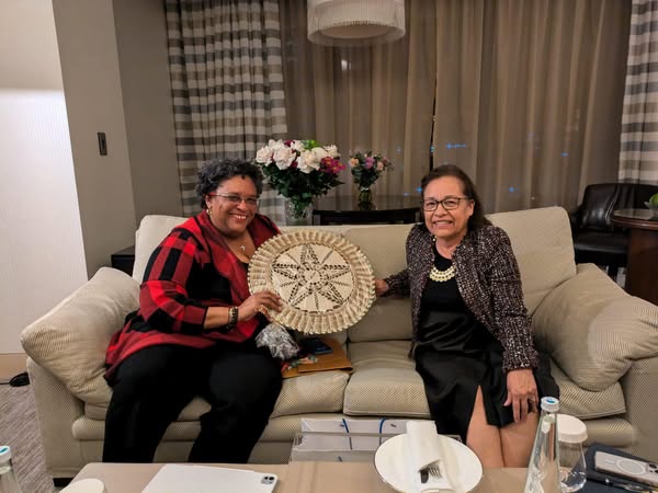 President Heine and Prime Minister Mottley Discuss Shared Climate Priorities at COP29