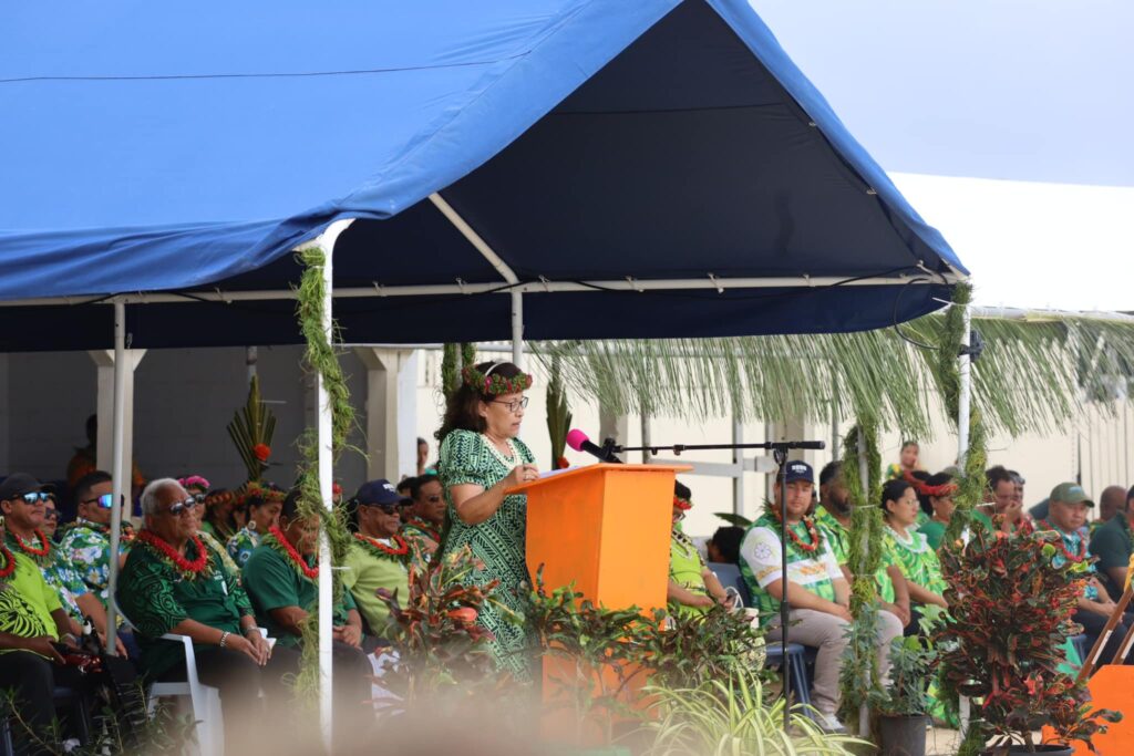 H.E. President Heine and First Gentleman Kijiner attend Kwajalein Atoll Kamolol Day 2025