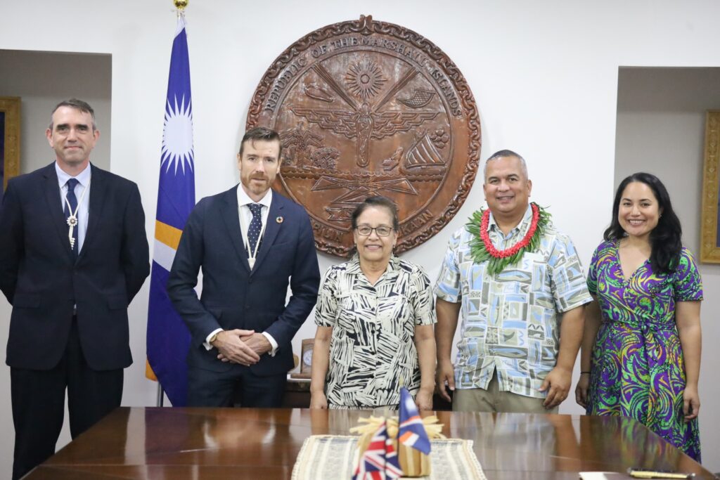 H.E. President Hilda C. Heine Receives Courtesy Visit from H.E. Dr. Brian Jones, British High Commissioner to Fiji