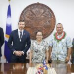 H.E. President Hilda C. Heine Receives Courtesy Visit from H.E. Dr. Brian Jones, British High Commissioner to Fiji