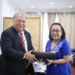 H.E. President Heine receives Courtesy Visit from PIF SG Waqa