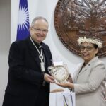H.E. President Heine Accepts Credentials of New Apostolic Nuncio of the Holy See to the RMI