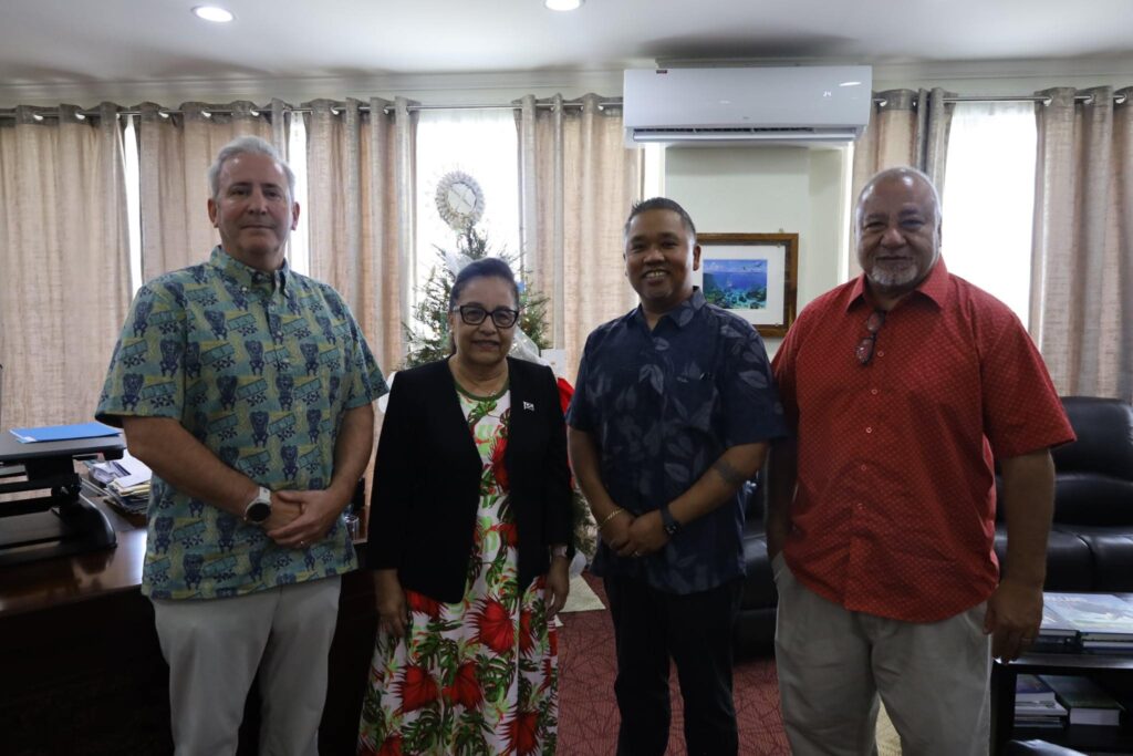 Courtesy Visit to President Hilda C. Heine by US DOI Deputy Assistant Secretary