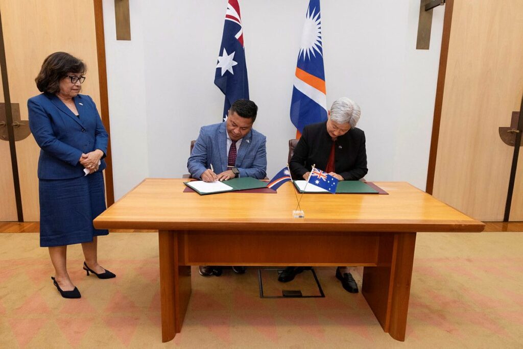 President Heine Witnesses $2 Million Agreement with Australia to Support Climate Resilience in RMI