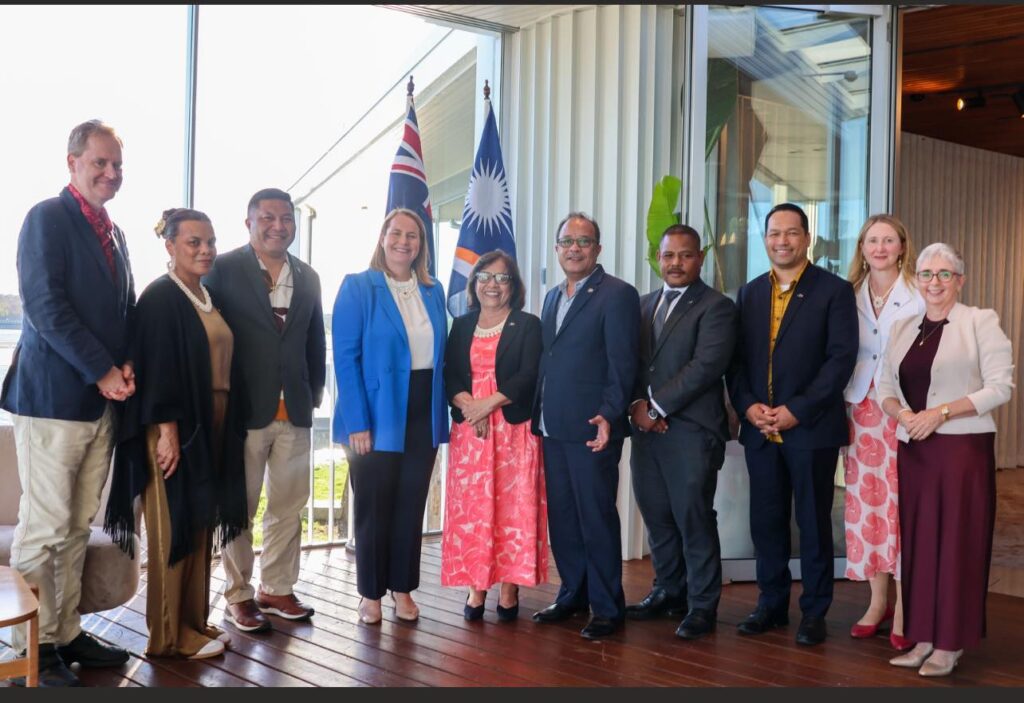 President Heine Attends Official Welcome Dinner Hosted by Assistant Minister Nita Green
