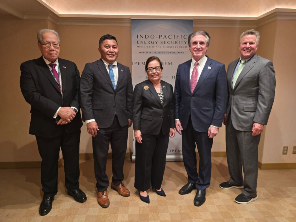 Her Excellency President Hilda C. Heine met with U.S. Secretary of the Department of the Interior Doug Burgum on the margins of the Indo-Pacific Energy Security Ministerial and Business Forum in Tokyo, Japan.
