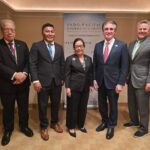 Her Excellency President Hilda C. Heine met with U.S. Secretary of the Department of the Interior Doug Burgum on the margins of the Indo-Pacific Energy Security Ministerial and Business Forum in Tokyo, Japan.