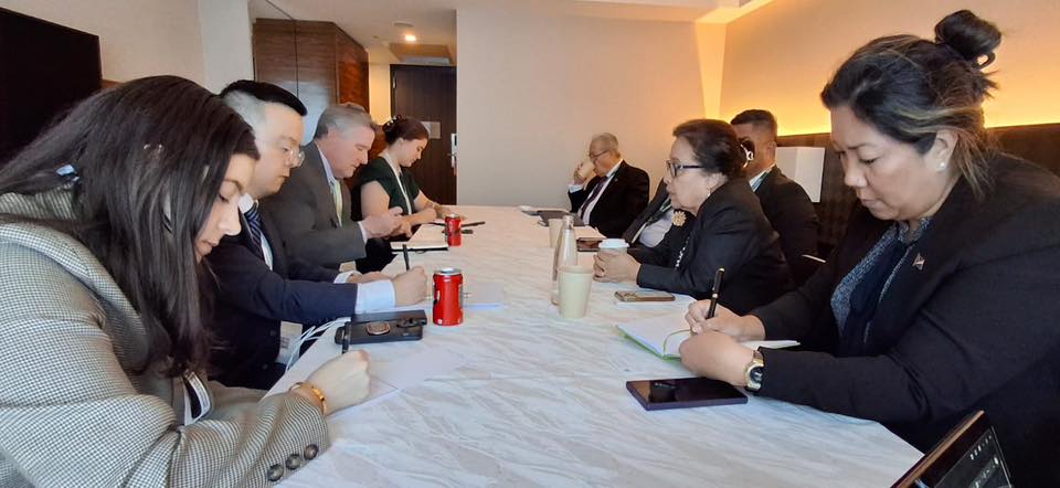 President Heine Outlines Strategic Priorities with U.S. Officials