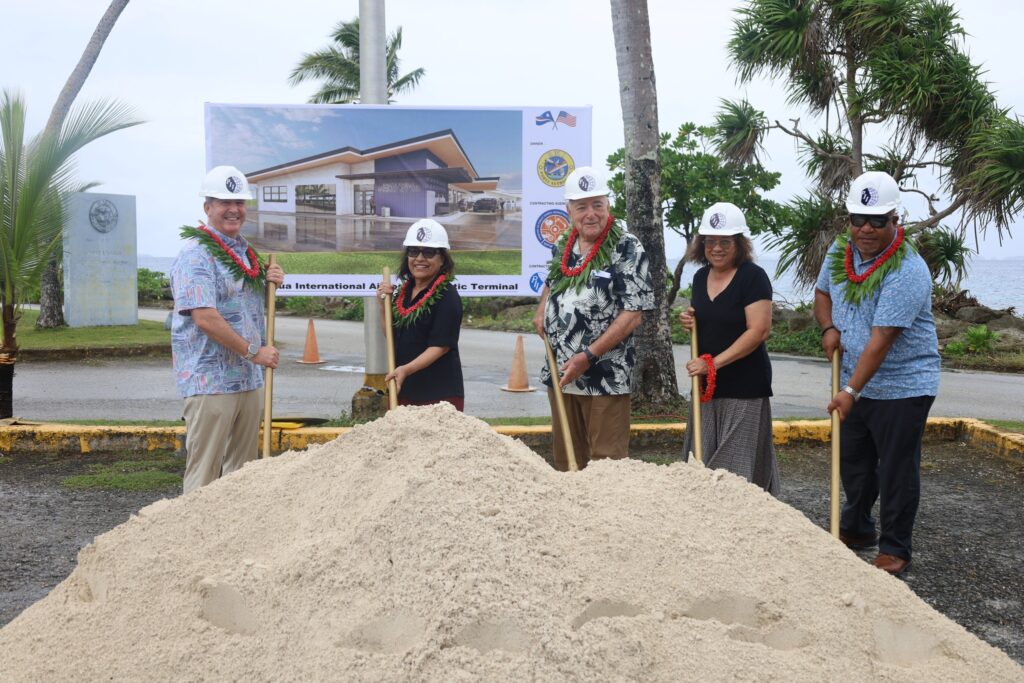 Groundbreaking ceremony for the new Interim/Domestic Terminal Project at Amata Kabua International Airport