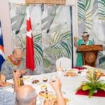President Heine Welcomes His Majesty King Tupou VI to the Marshall Islands